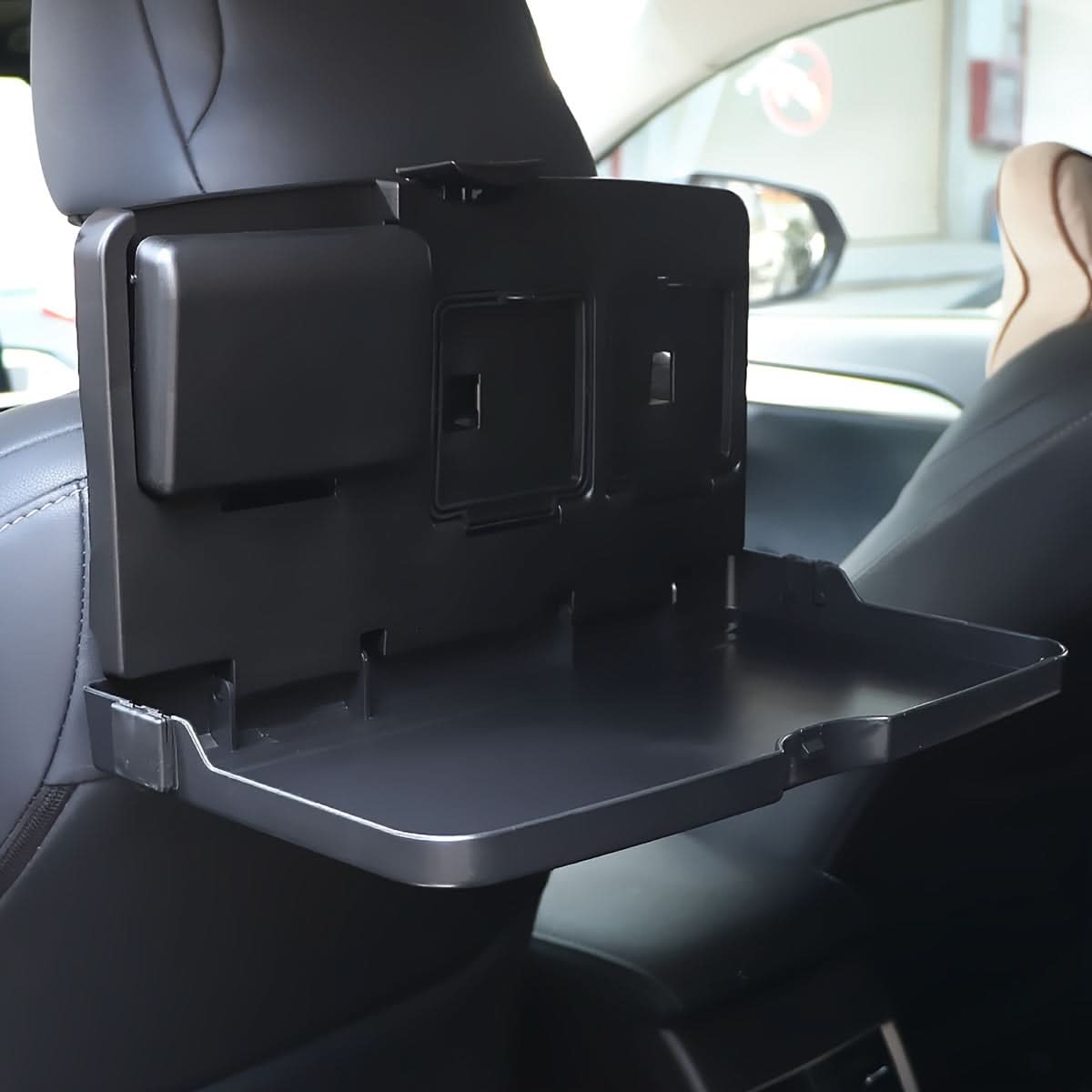 Car Backseat Organizer & Foldable Dining Tray – Space-Saving Meal Tray