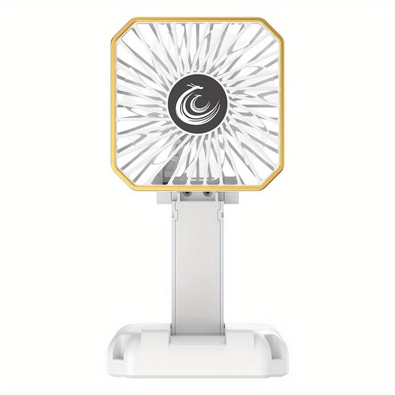 Portable Folding Mini Fan – USB Rechargeable Wearable & Desktop Fan