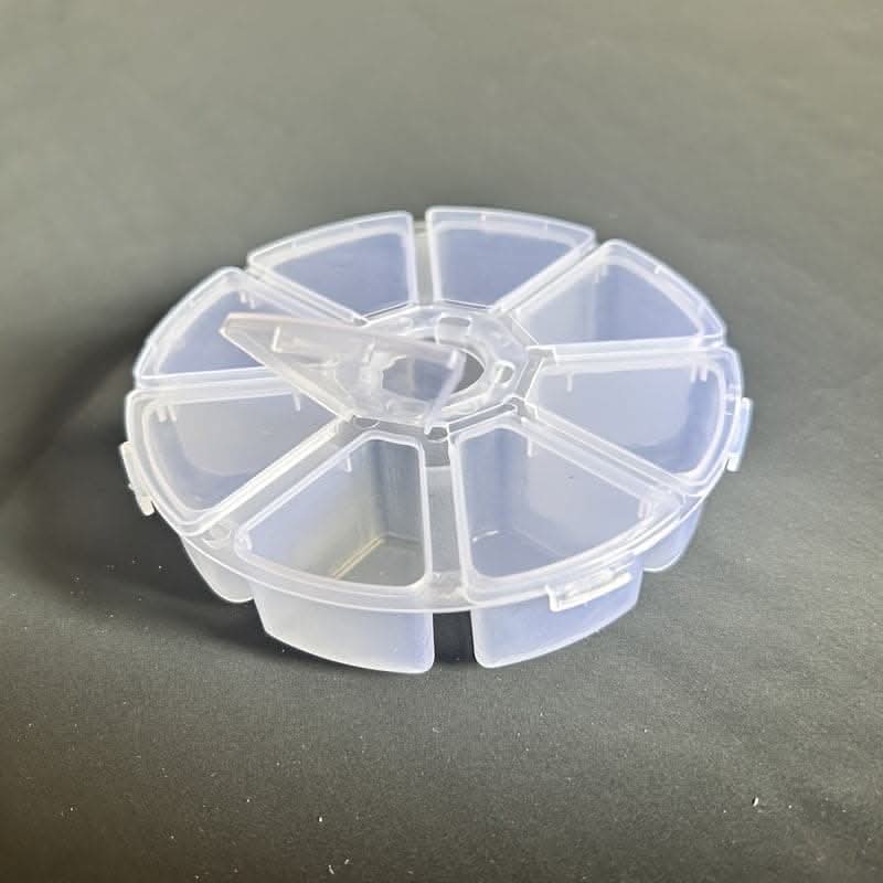 Classic Transparent Multi-Grid Jewelry Box – Snap Closure