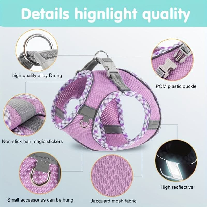 Breathable No-Pull Dog Harness & Leash Set