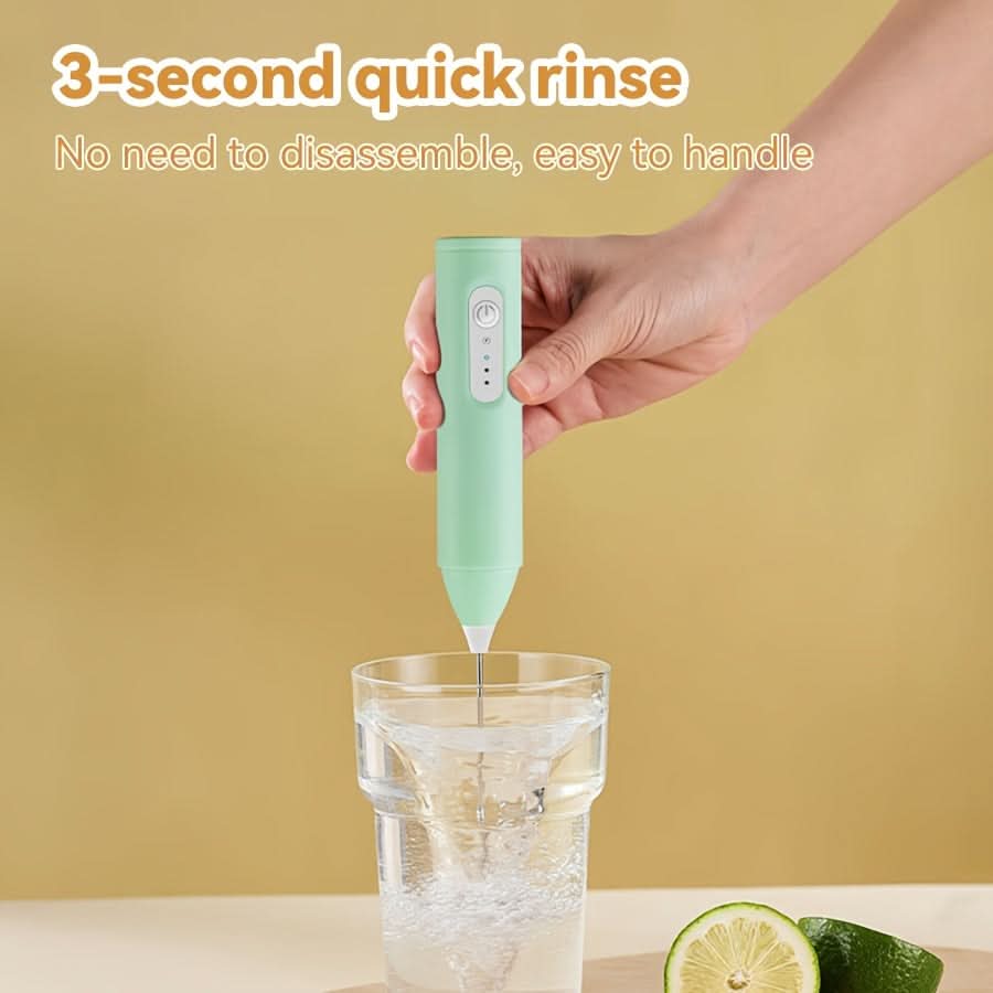 USB Rechargeable Electric Milk Frother - 3-Speed