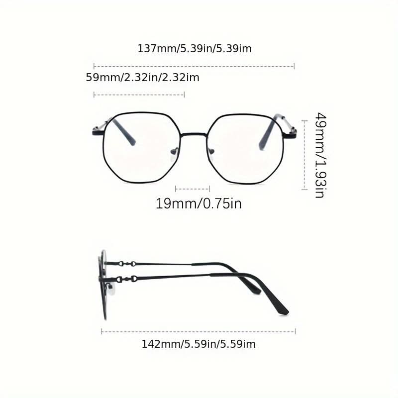 Photochromic Oval Glasses for Women - Color-Changing, Metal Frame, Vintage Style