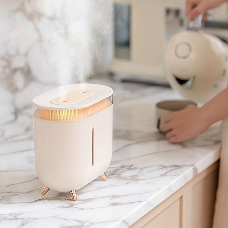 67oz Rechargeable Dual-Spray Humidifier with Night Light