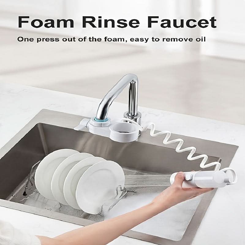 Dual-Function Pet Faucet Foamer Dispenser