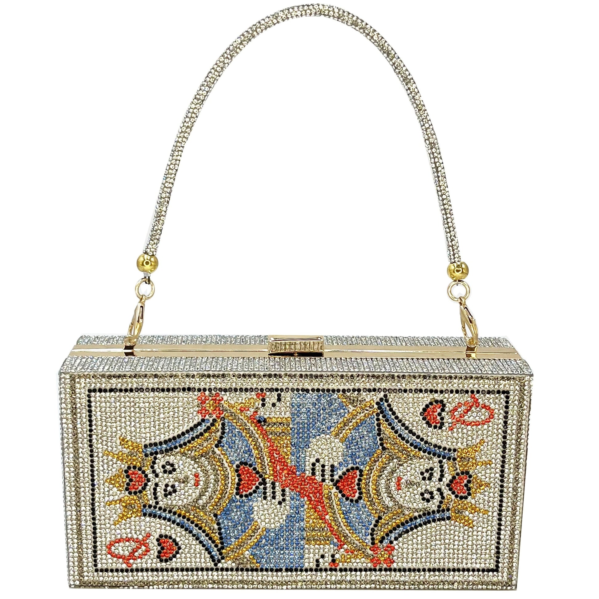 Mini Glitter Kiss Lock Party Clutch