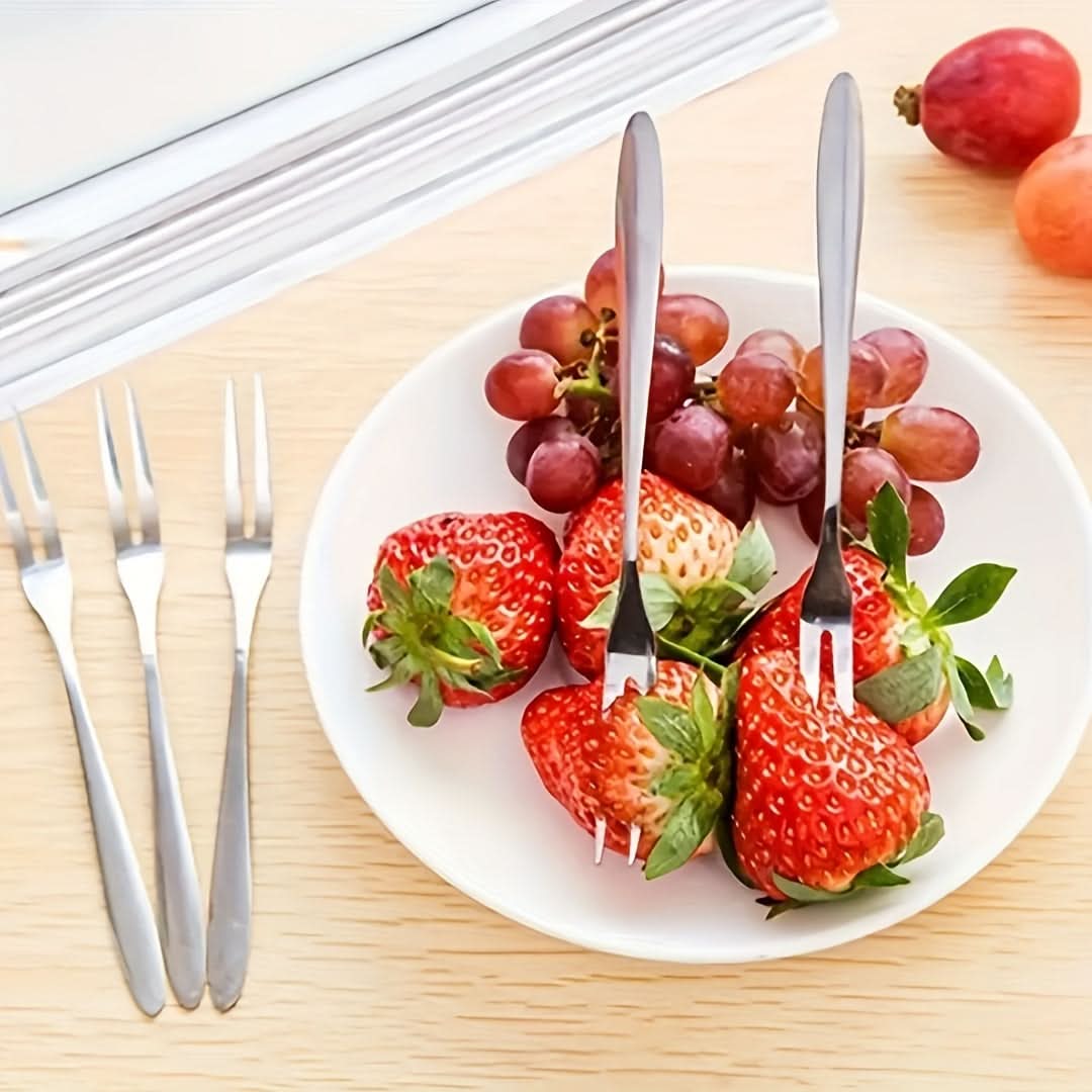 20-Piece Stainless Steel Mooncake Fork Set