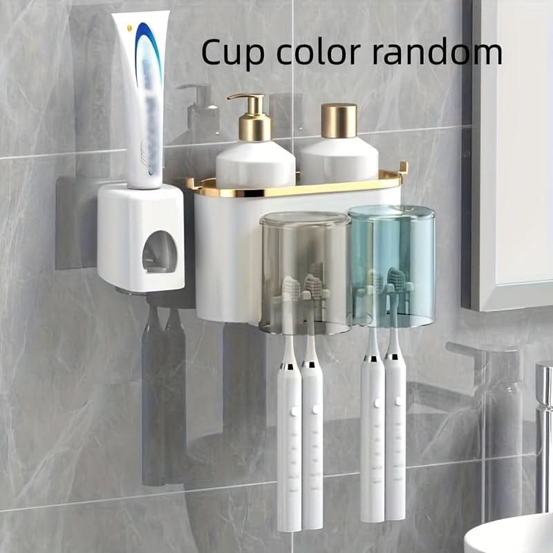 Deluxe Multifunctional Toothbrush Rack & Mug Holder