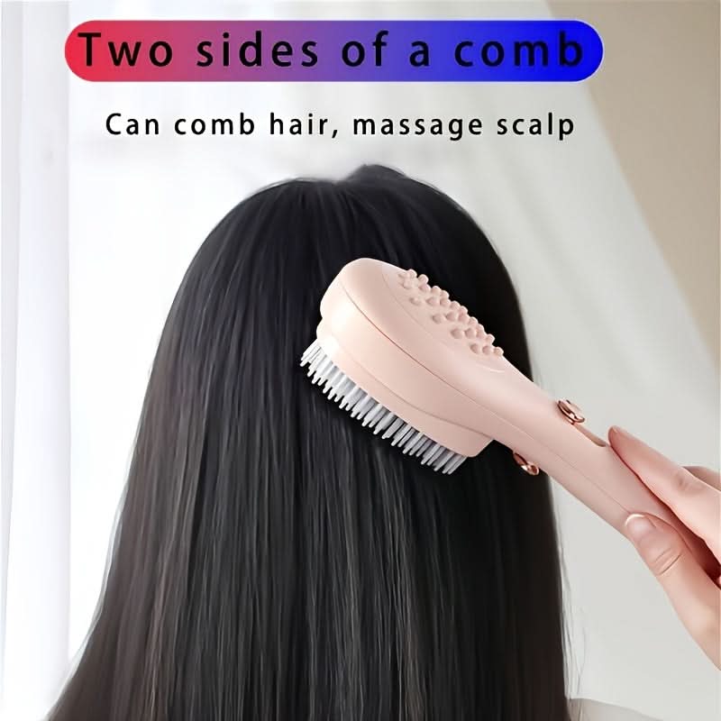 360° Wrap Detangling Brush – Heat-Resistant, Double-Sided & Retractable