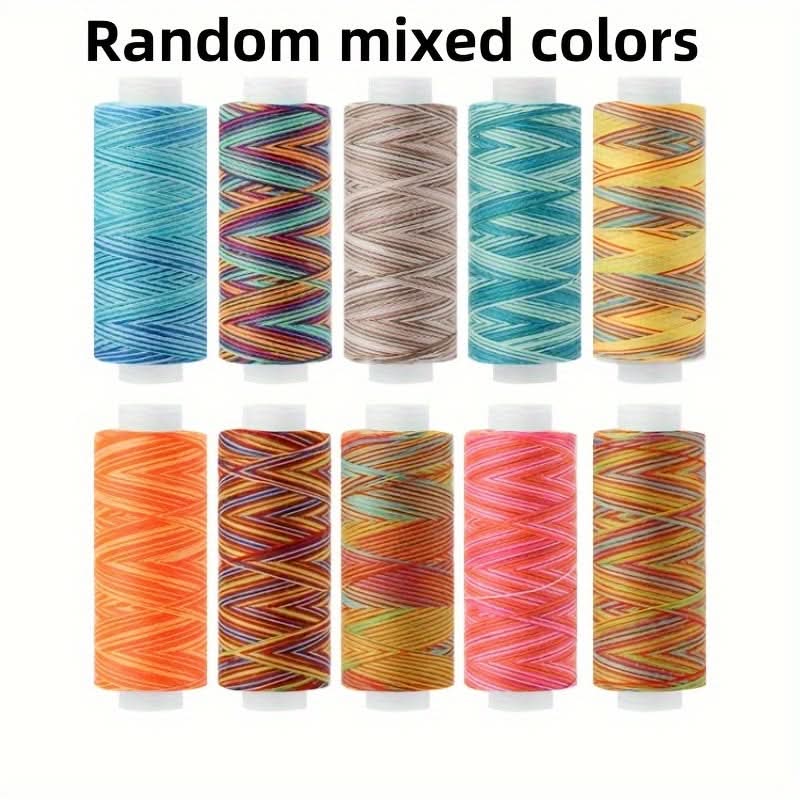10 Colorful Polyester Sewing Threads for Crafts