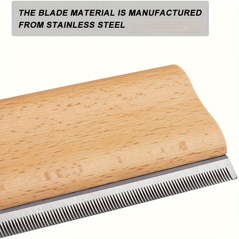 Steel Teeth Shedding Brush for Horses, Cats & Dogs, Long Hair Fur Care Tool