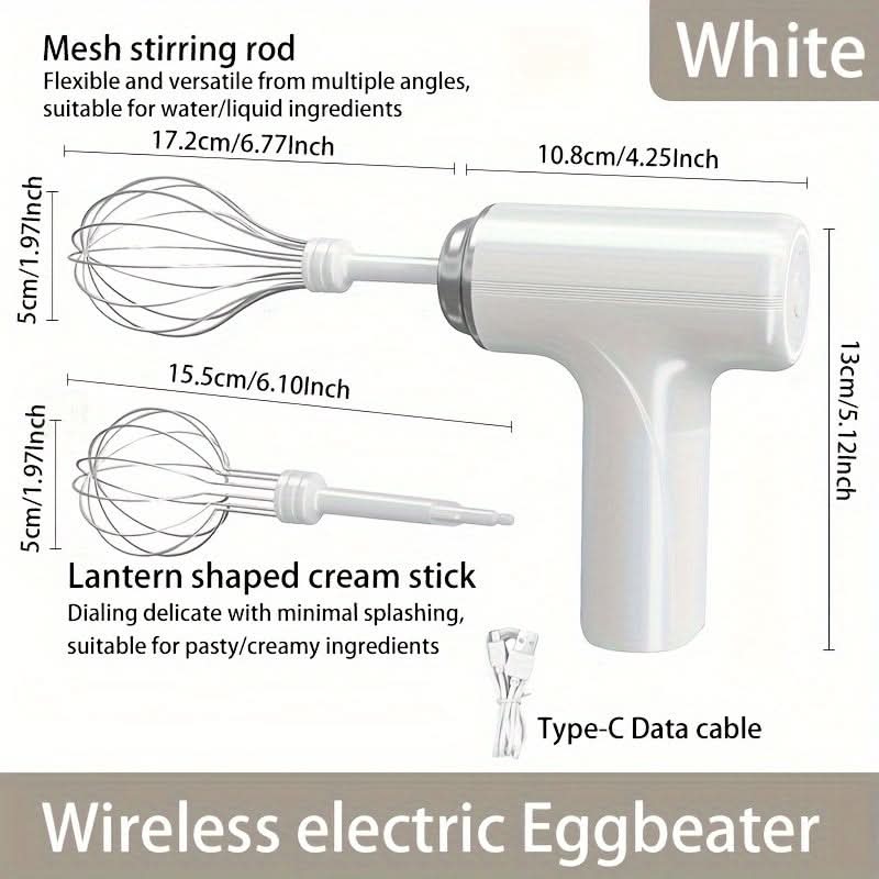 Rechargeable Electric Eggbeater & Hand Mixer