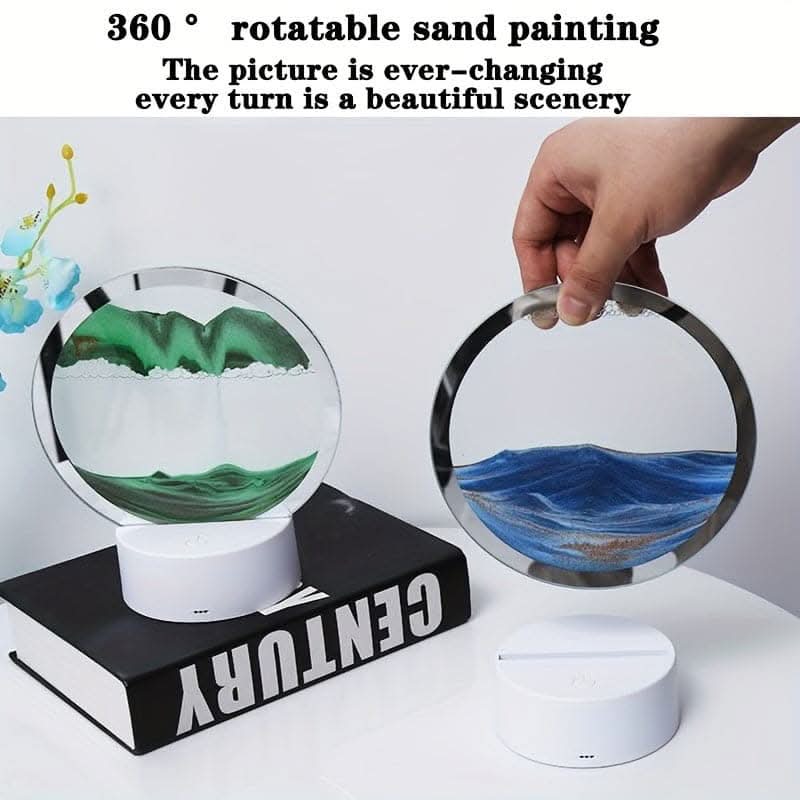 3D LED Moon Lamp with Stand – 16 Colors, Remote Control, USB Powered