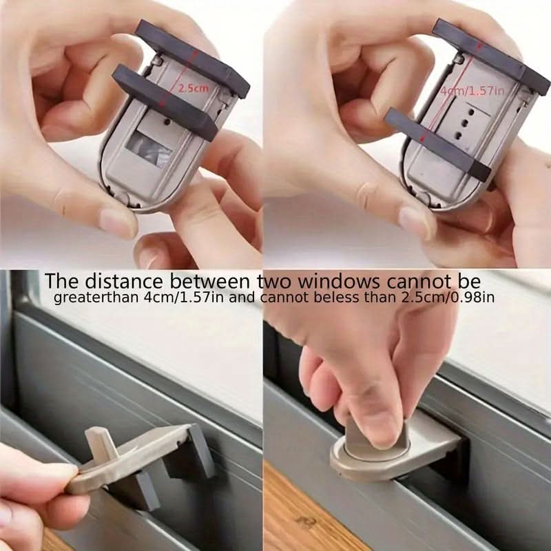 Portable Door Lock Home Security – Heavy-Duty Sliding Lock