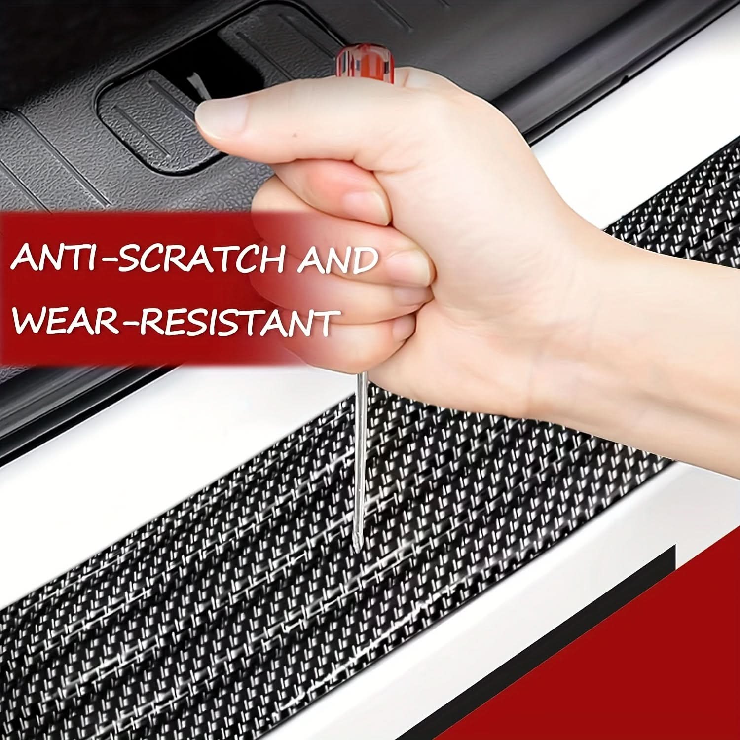 Carbon Fiber Rear Bumper Protector Guard