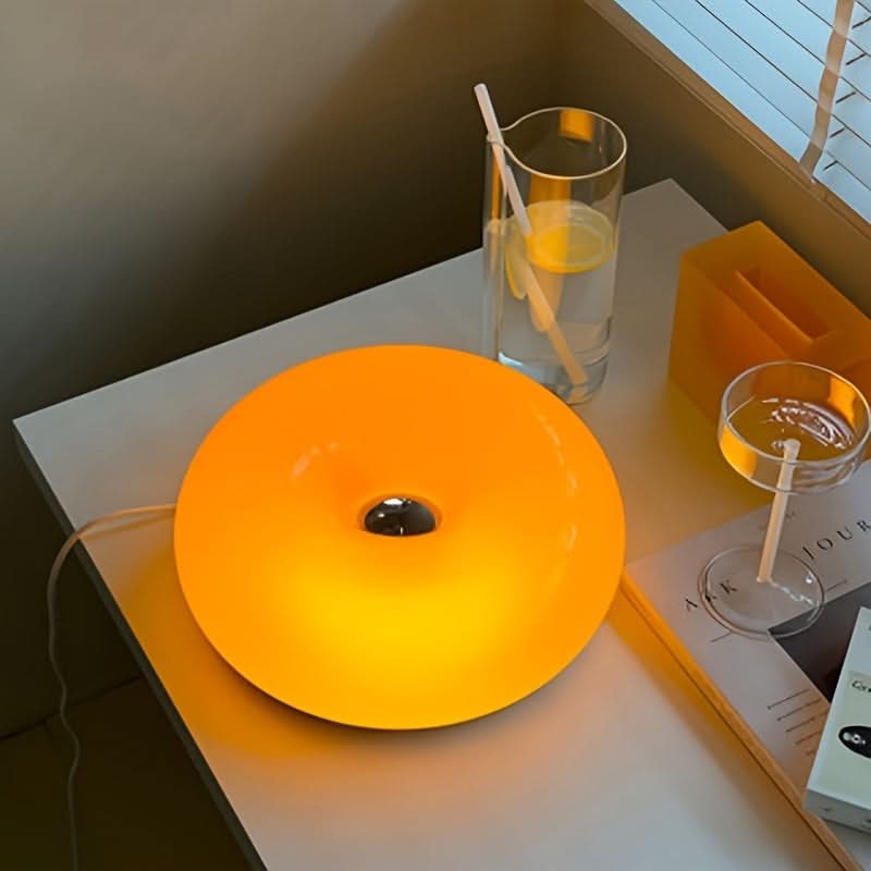 Orange Donut Touch Desk Lamp, USB Powered