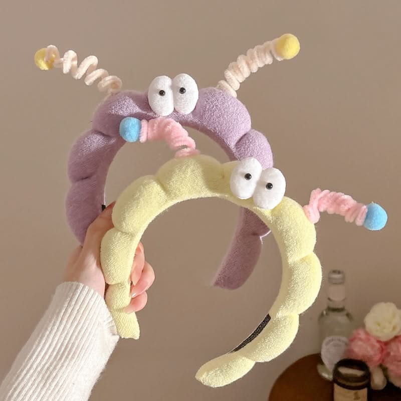 4pcs Plush Animal Ear Headbands, Non-Slip Hair Hoops