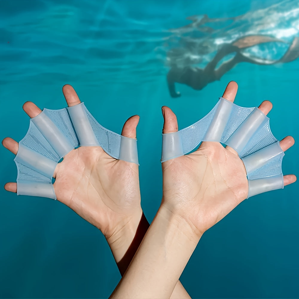 Webbed Aquatic Fitness Paddles for Water Resistance Training, Snorkeling & Aerobics