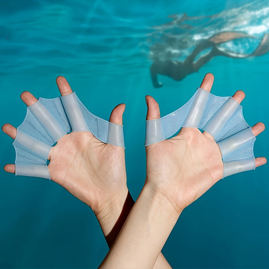 Webbed Aquatic Fitness Paddles for Water Resistance Training, Snorkeling & Aerobics