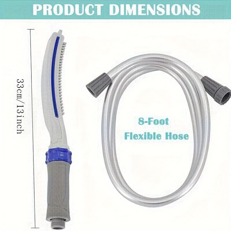 Adjustable Dog Bathing Sprayer with Comb