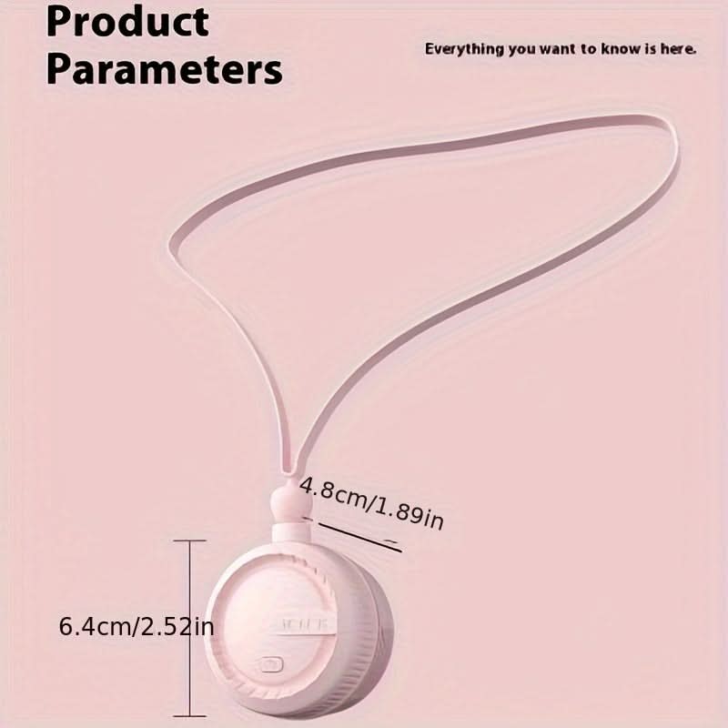 Wearable Neck Fan – 3-Speed Hands-Free Mini Fan with 360° Rotation