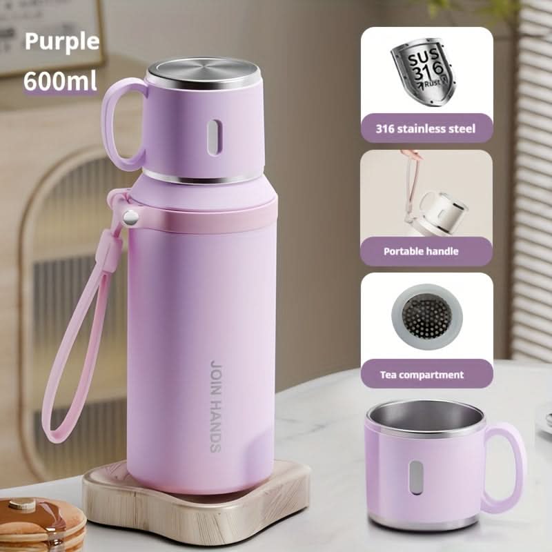 Stainless Steel Vacuum Flask – Double-Walled Insulated Bottle