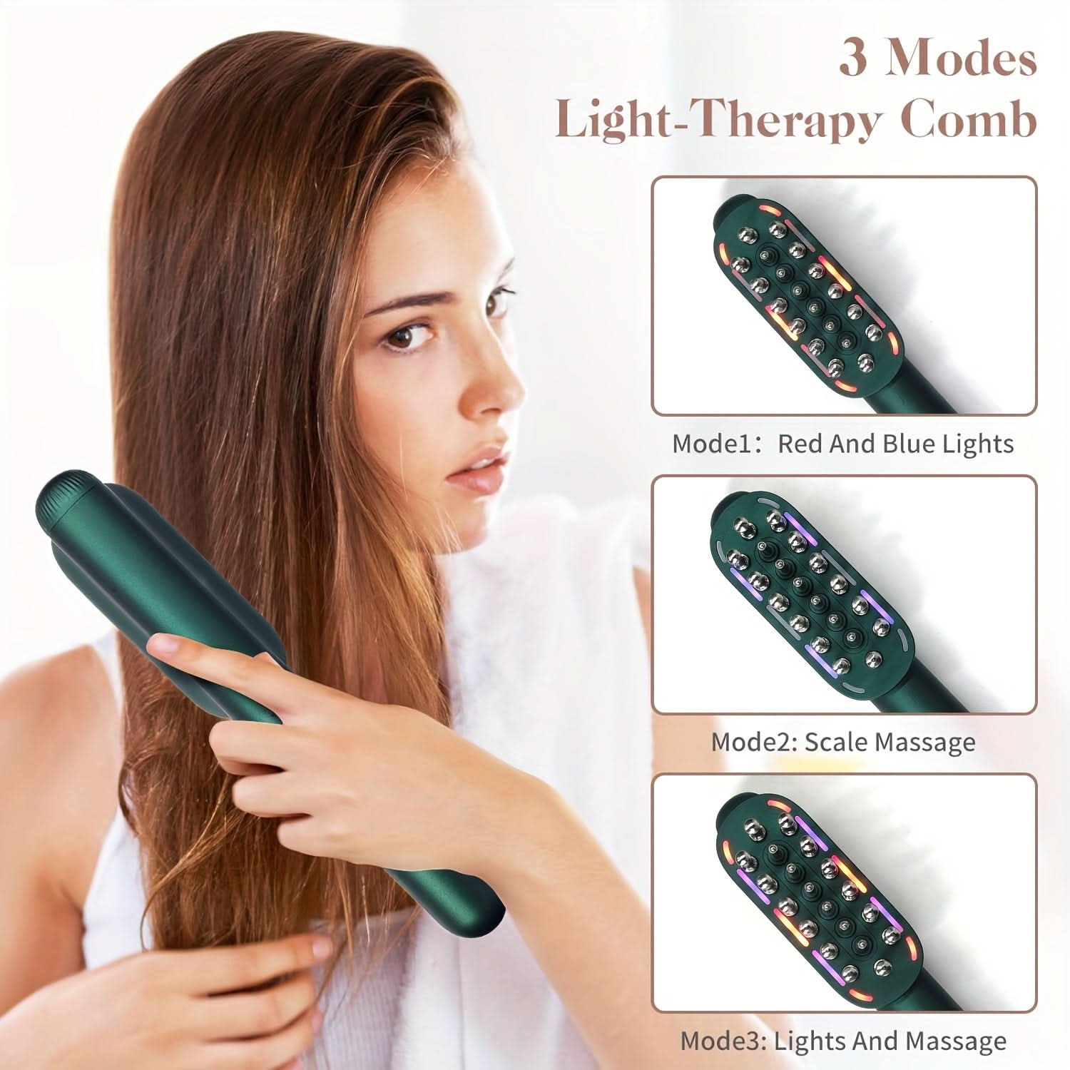 USB Rechargeable Hair Oil Applicator Comb