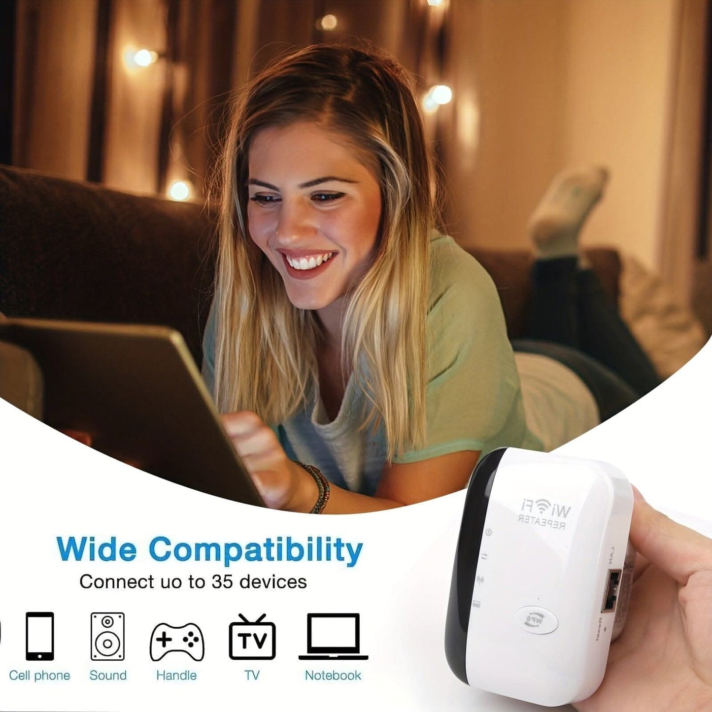 300Mbps WiFi Booster for Home Coverage