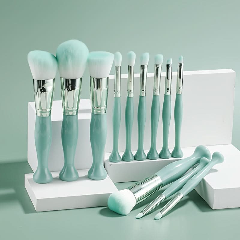 12-Piece Premium Makeup Brush Set with Nylon Bristles