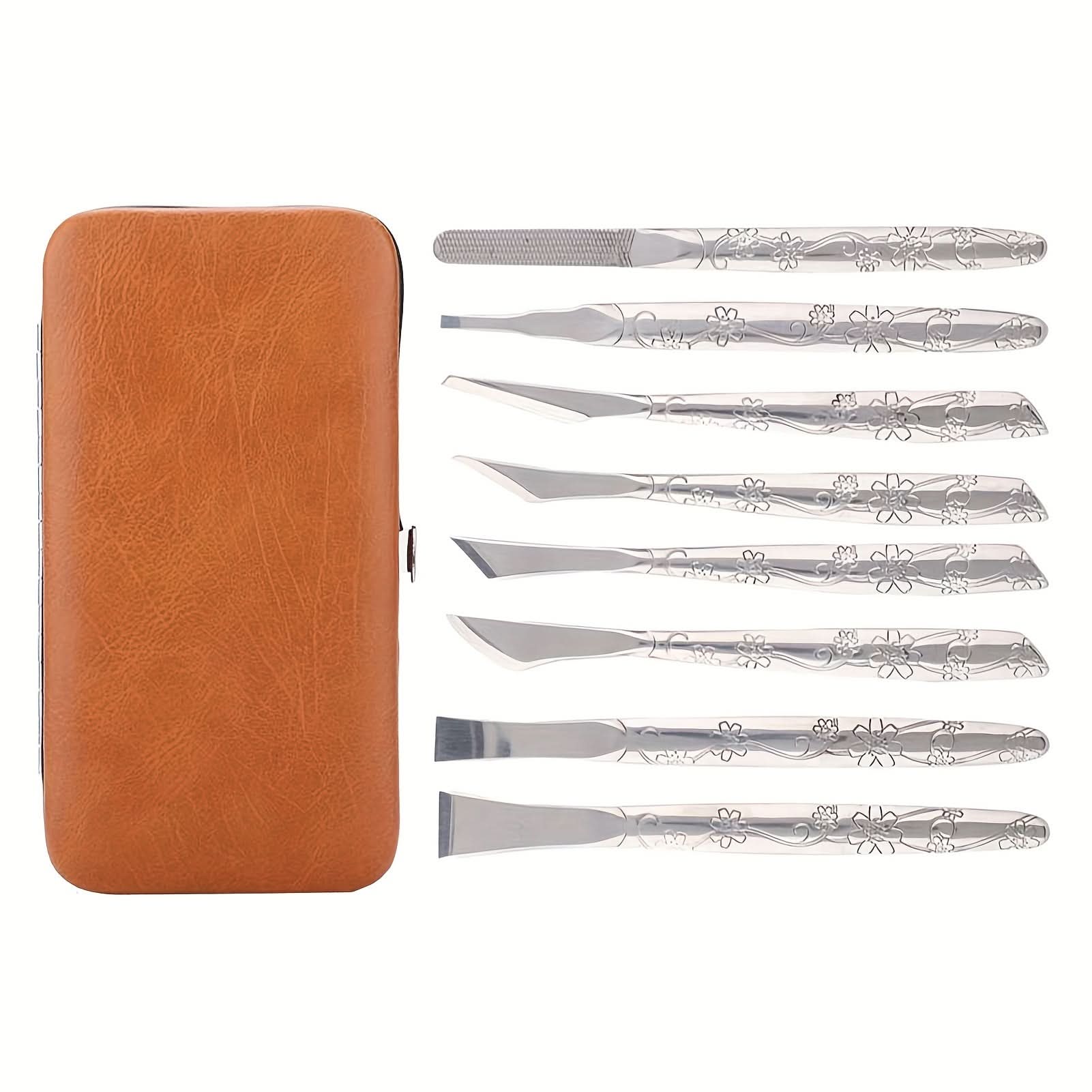 8-Piece Stainless Steel Foot Callus Remover Set