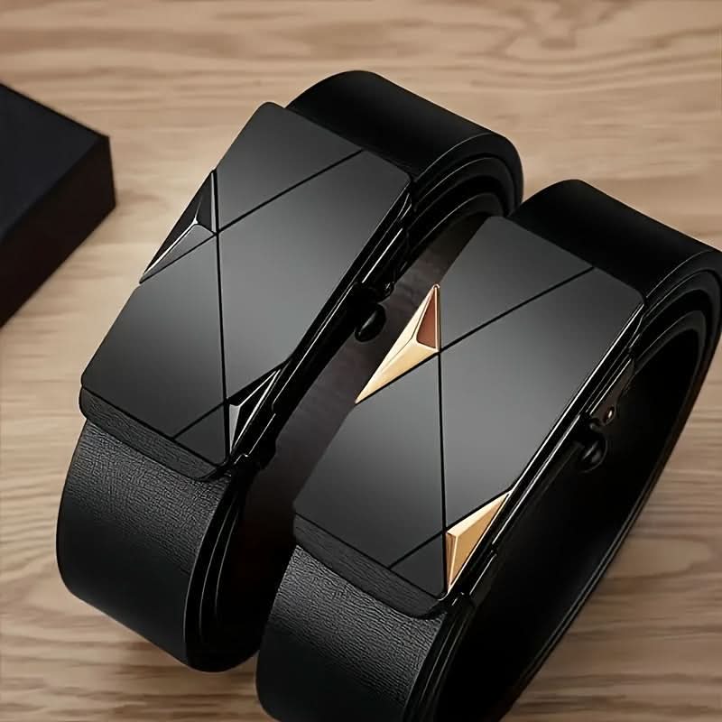 Men’s PU Leather Belt with Automatic Buckle