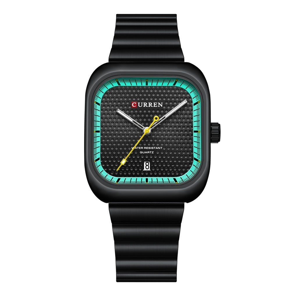 Curren 8460 Unisex Square Couples Watch for Men & Women