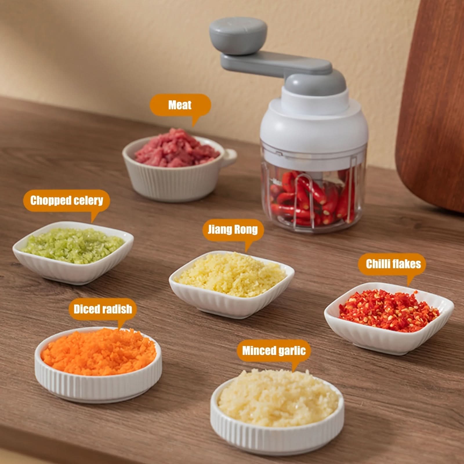 Multifunctional Manual Food Chopper & Mincer