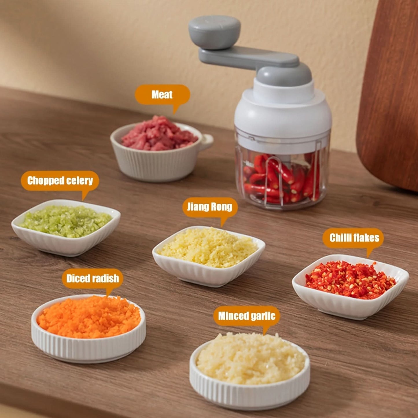 Multifunctional Manual Food Chopper & Mincer
