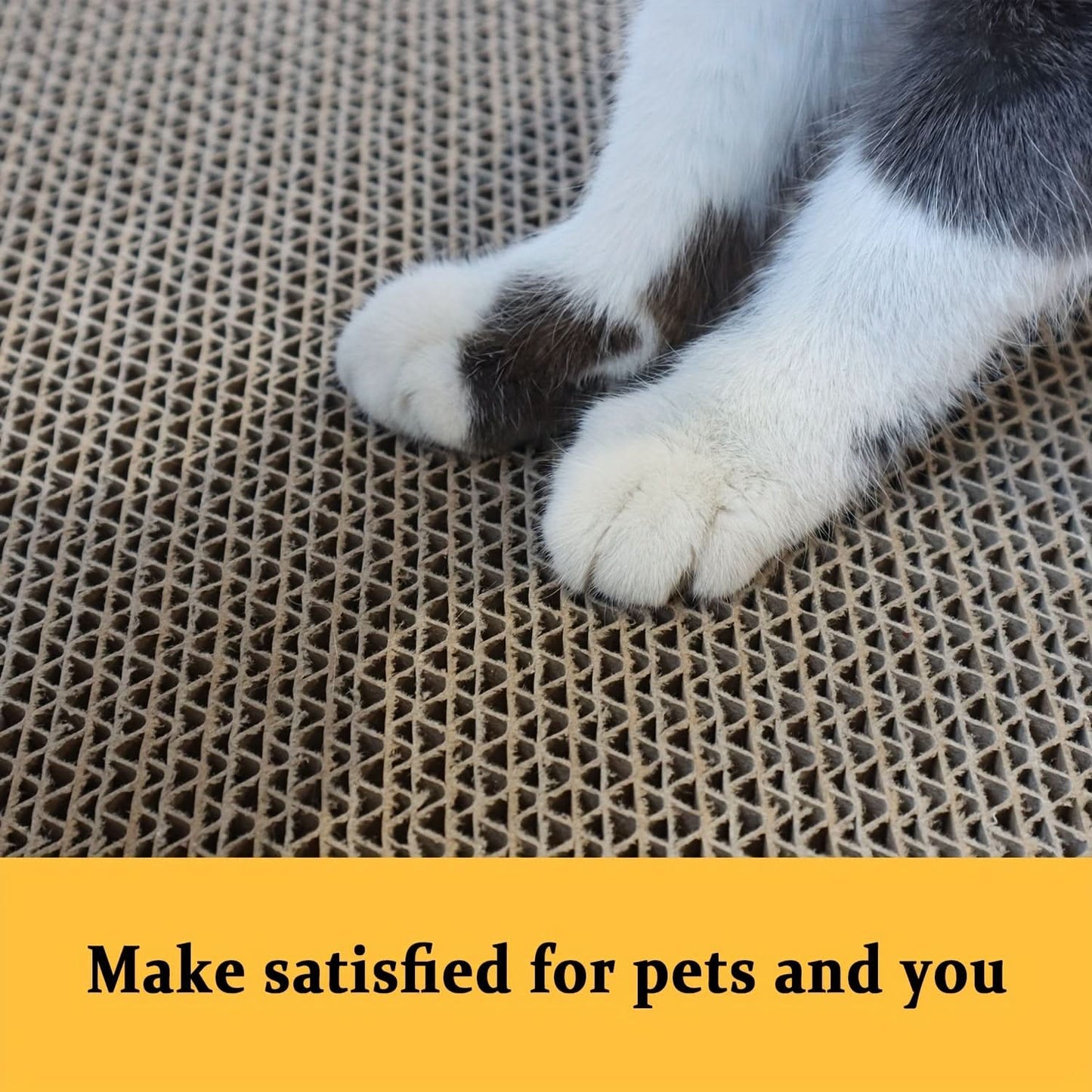 5-Pack Durable Cardboard Cat Scratch Pads
