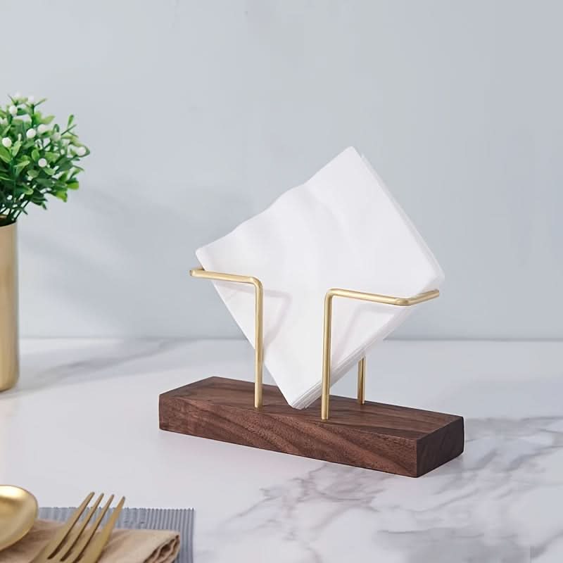 Solid Wood Tissue Holder – Elegant Bathroom Decor