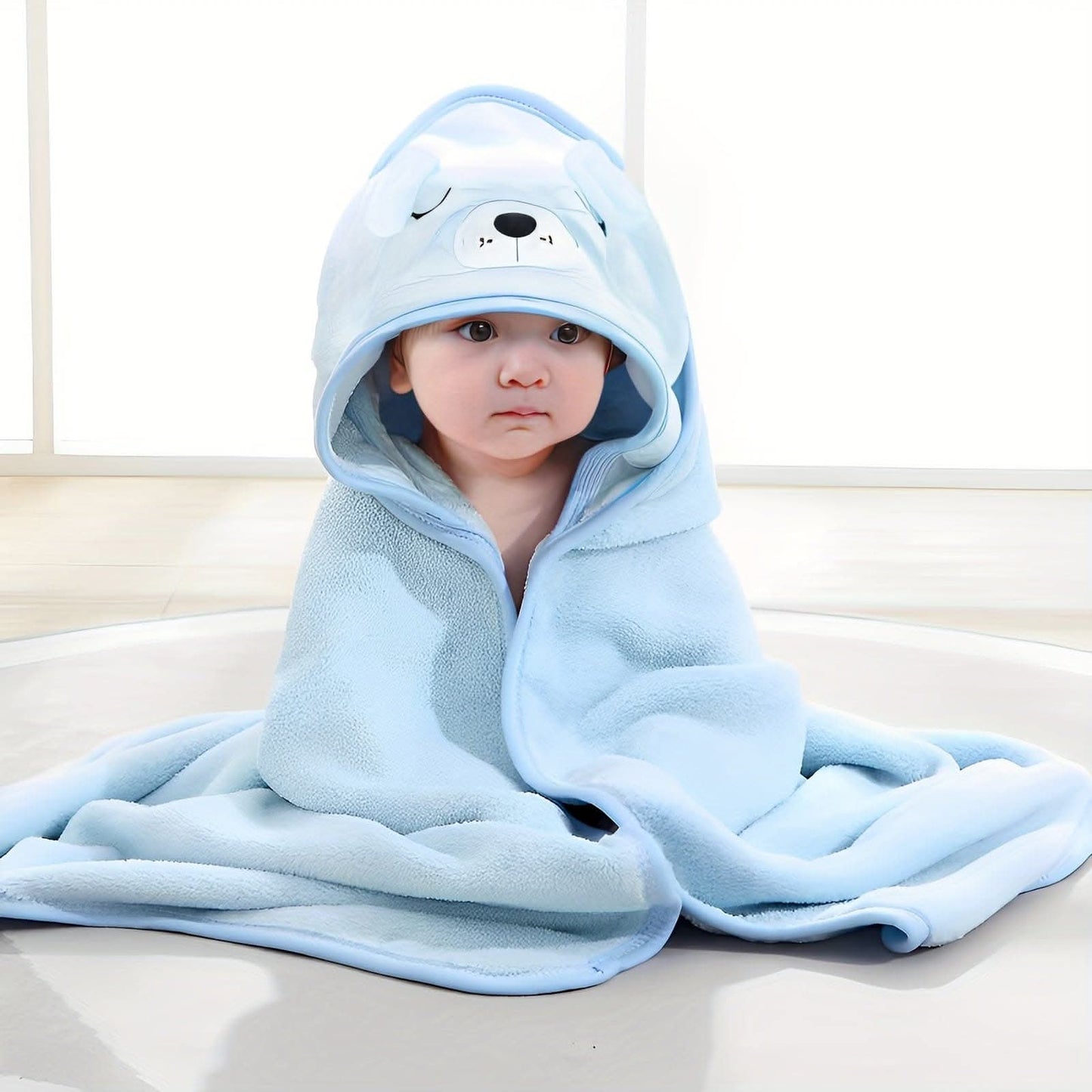 Plush Baby Bath Towel & Robe