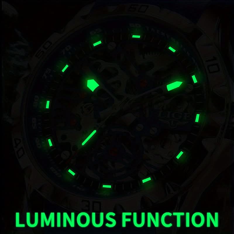 Men's Mechanical Watch - Large Dial, HD Luminous Display