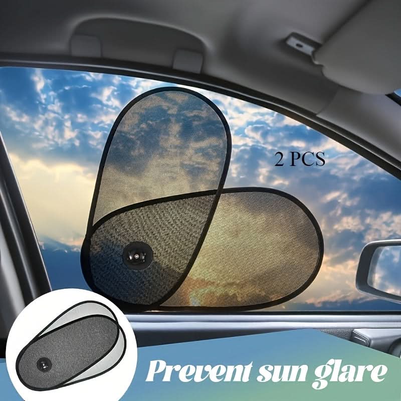 Rotatable Car Side Window Sunshade – 180° Adjustable UV & Heat Protection