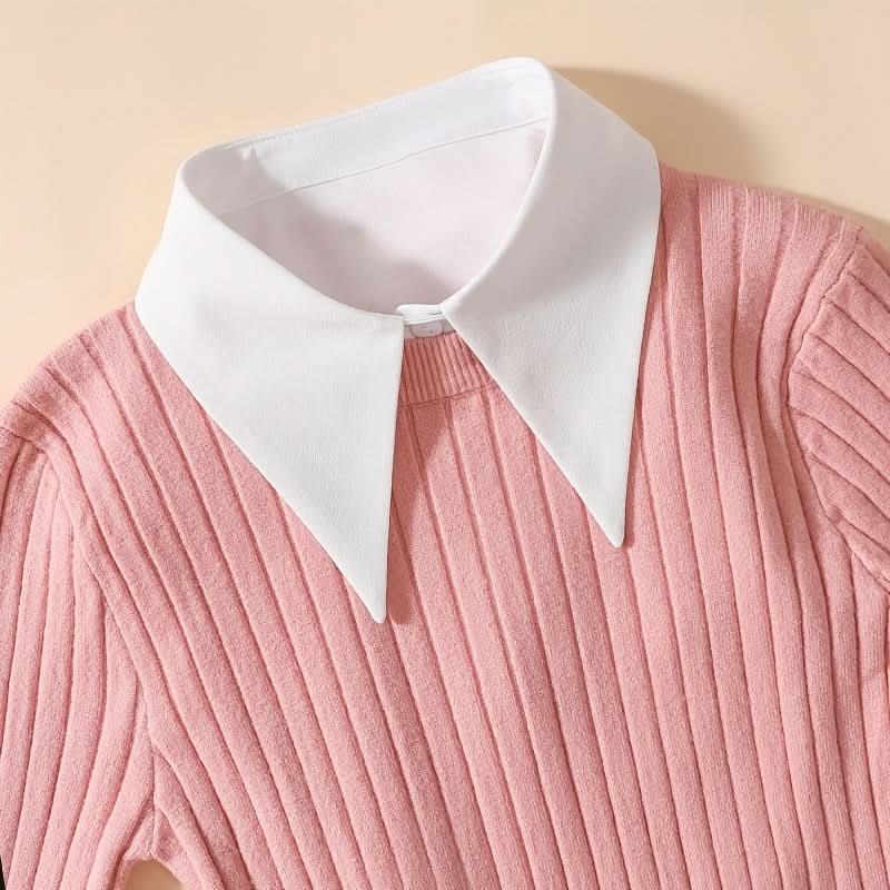 White Chiffon Detachable Faux Half Collar