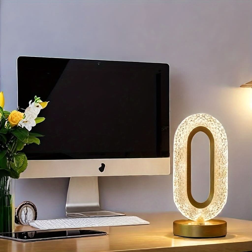 USB Charging LED Desk Lamp, 3-Color Dimmable