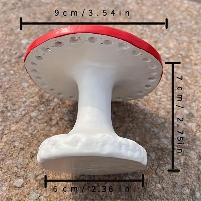 Whimsical Red Mushroom Earring Holder Stand