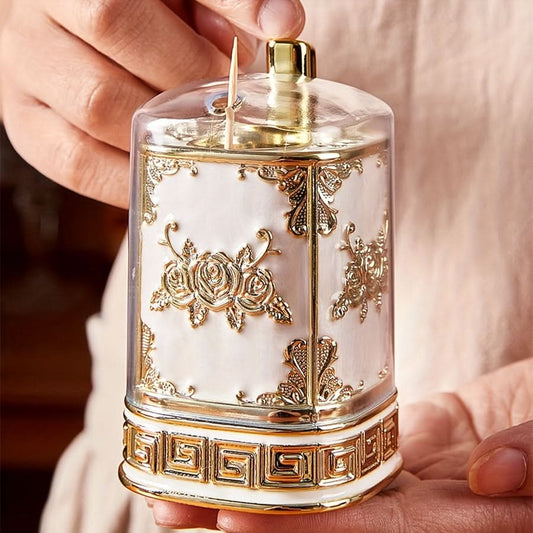 European-Style Pop-Up Toothpick Holder with Lid