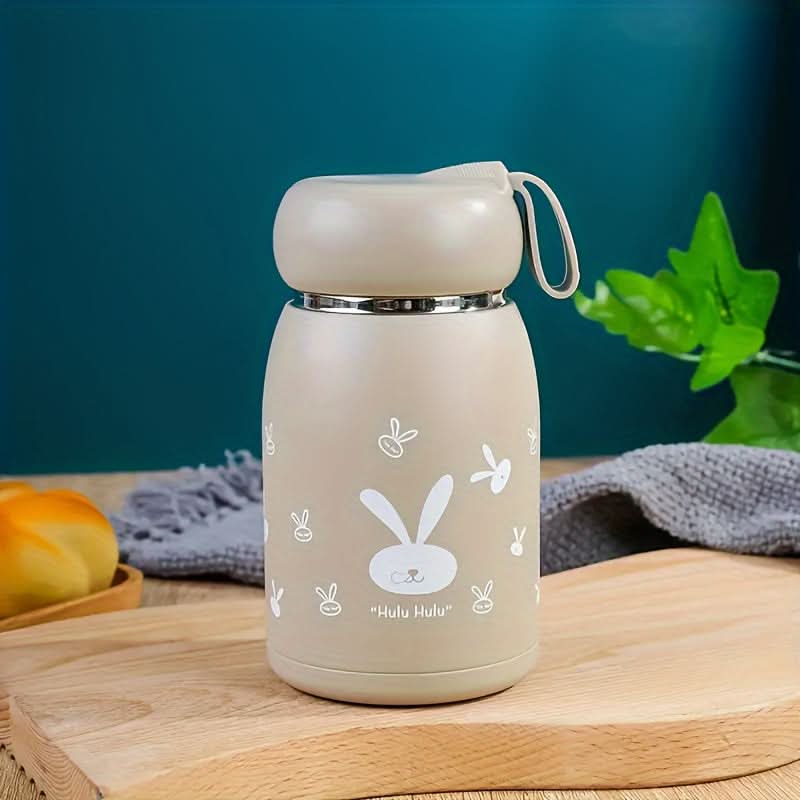 Cute Insulated Stainless Steel Water Bottle – Rabbit Belly Design