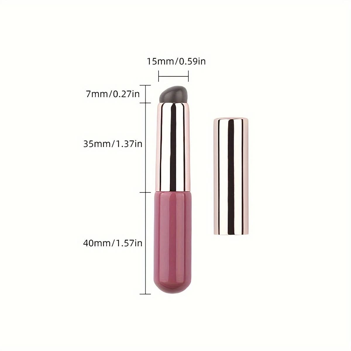 1pc Silicone Gradient Nail & Lip Brush with Cover