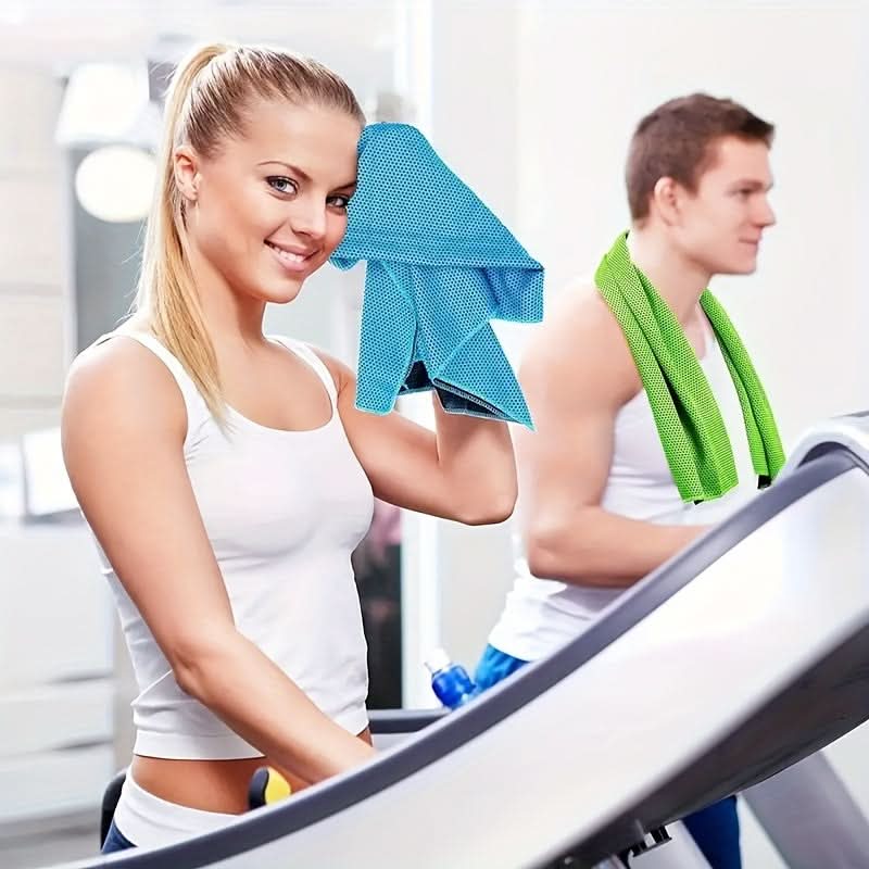 Ultra-Absorbent Quick-Dry Sports Towel Set with Cooling Ice Blanket