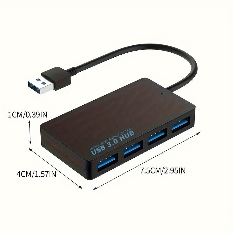 USB 3.0 4-Port High-Speed Charging Hub