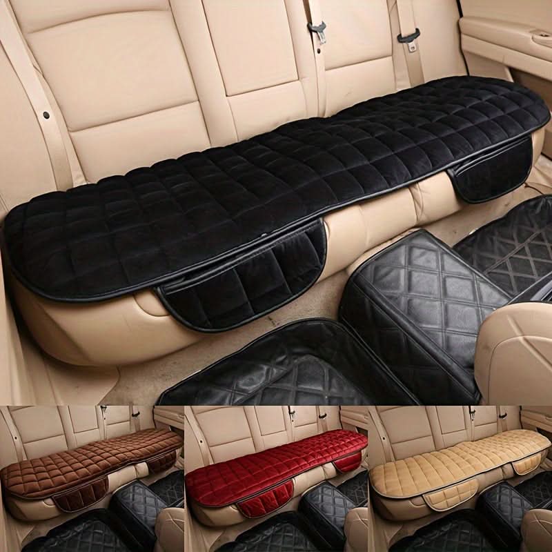 Car Back Seat Cover – Plush Non-Slip Rear Seat Cushion