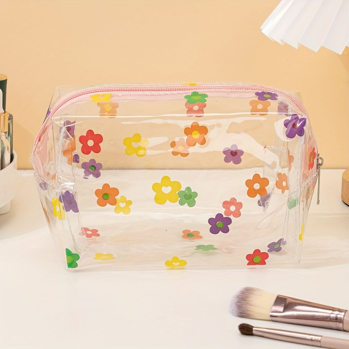 Pack of 6 pcs Waterproof Clear Cosmetic Bag Set