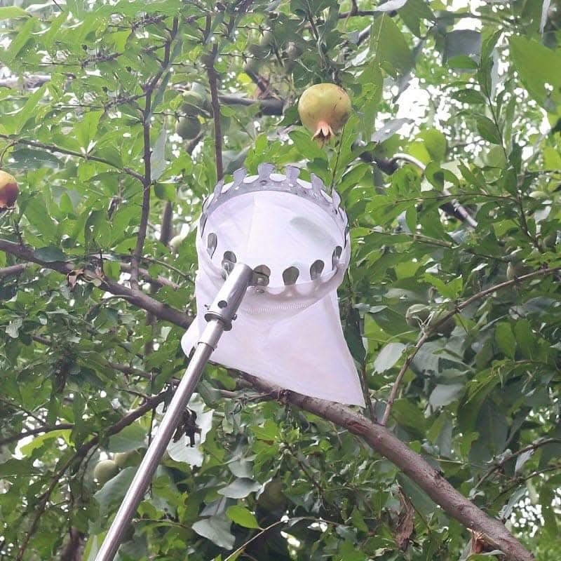 Premium White Textile High-Reach Fruit Pickers for Easy Harvesting