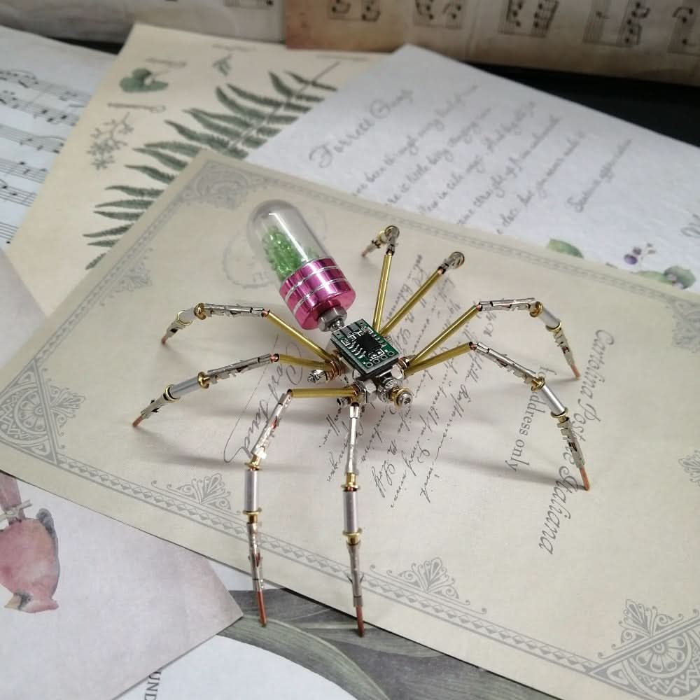 3D Metal Steampunk Mechanical Spider DIY Craft Kit